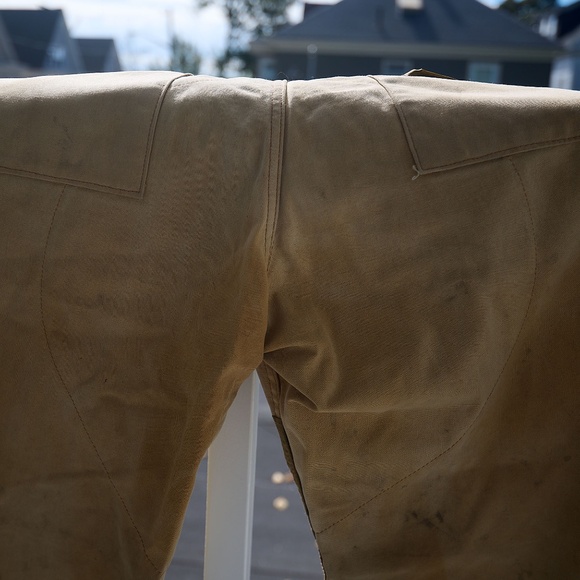 *** SAFTBAK Heavy Army Duck Canvas Brush Pants VTG - Picture 7 of 8